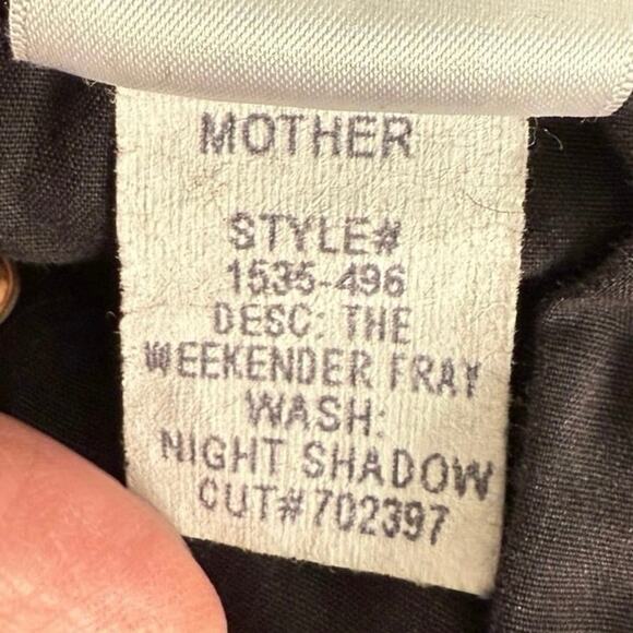 MOTHER The weekender Fray nightshadow Jean size 31 - Picture 8 of 11